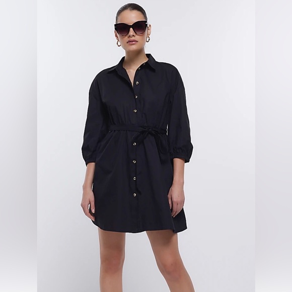 River Island belted shirt dress - Picture 2 of 5
